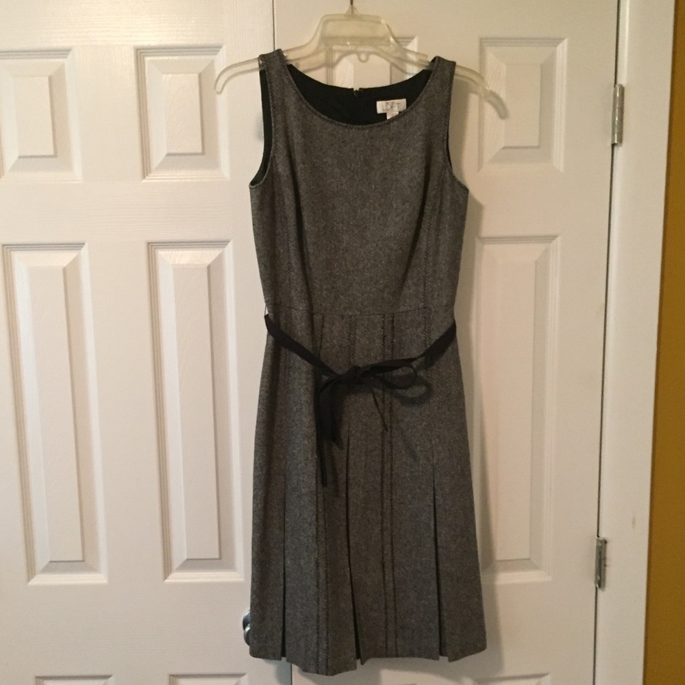 Grey wool dress